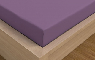 Luxusná Saténová plachta fialová 90x200+22 cm