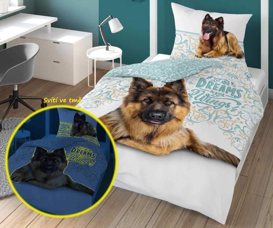 Svietiace obliečky Ovčiak Dream Wings