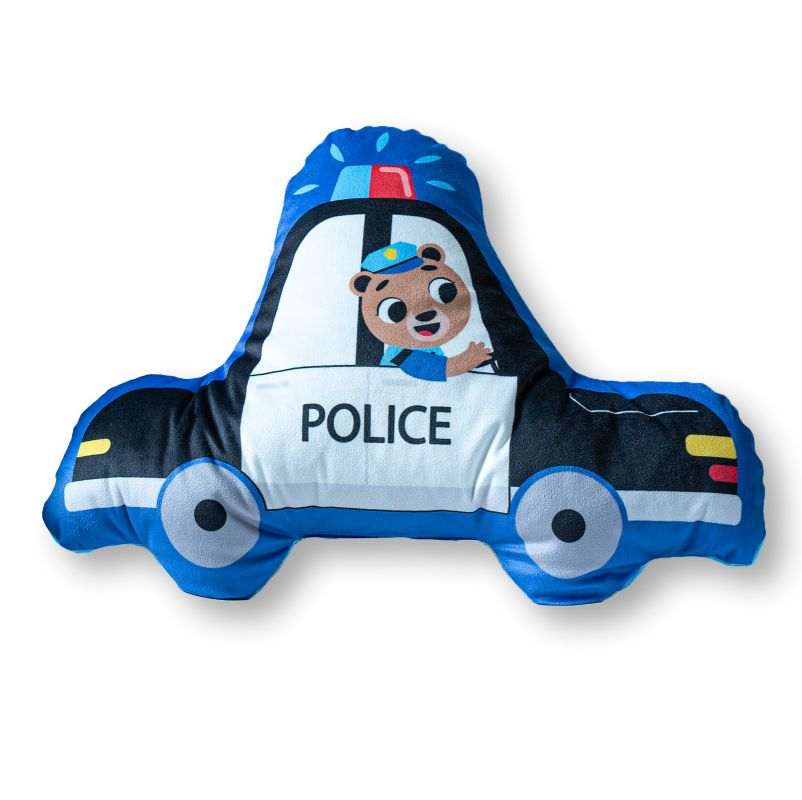 Tvarovaný Plyšový vankúšik Polícia