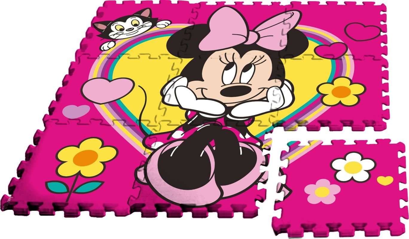 Podlahové penové puzzle Minnie 9 dielov
