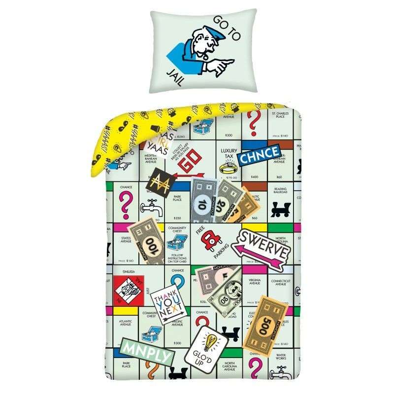 Obliečky Monopoly Go v látkovom vaku