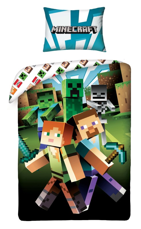 Obliečky Minecraft zombie