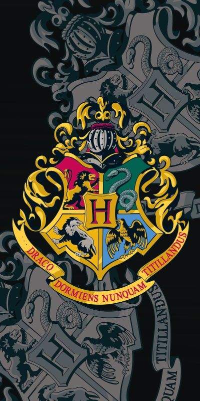 Osuška Harry Potter black