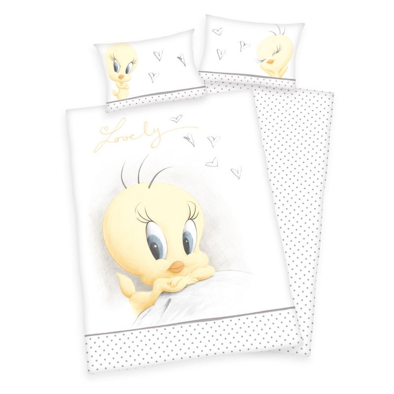 Obliečky do postieľky Looney Tunes Tweety Bio Bavlna