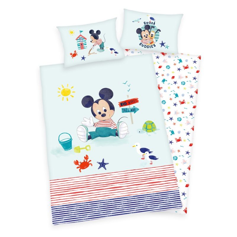 Obliečky do postieľky Mickey baby Bio Bavlna 