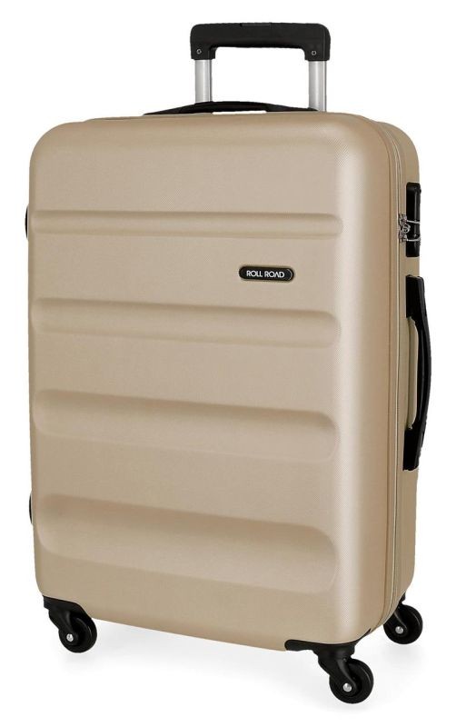 ABS Cestovný kufor Roll Road Flex Champagne 75 cm