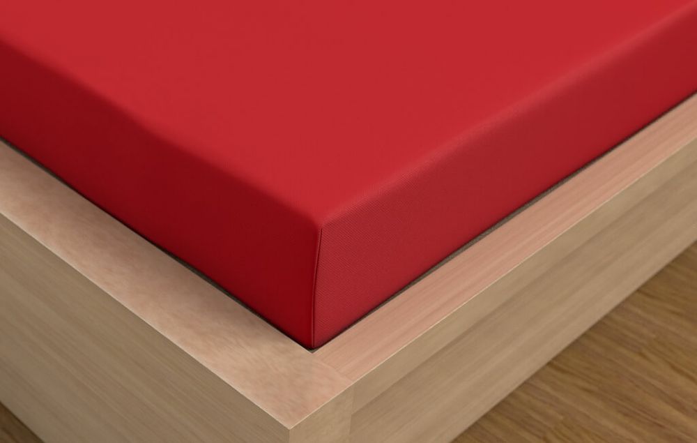 Luxusná Saténová plachta červená 90x200+20 cm