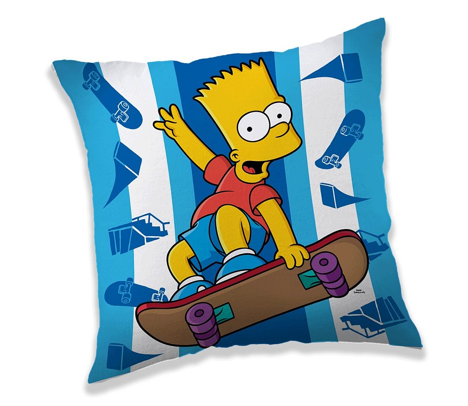 Vankúšik Bart Simpson skater