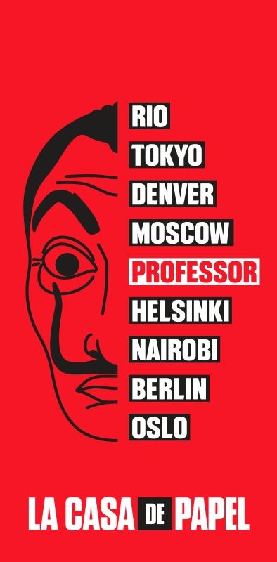 Osuška La casa de papel Papierový dom