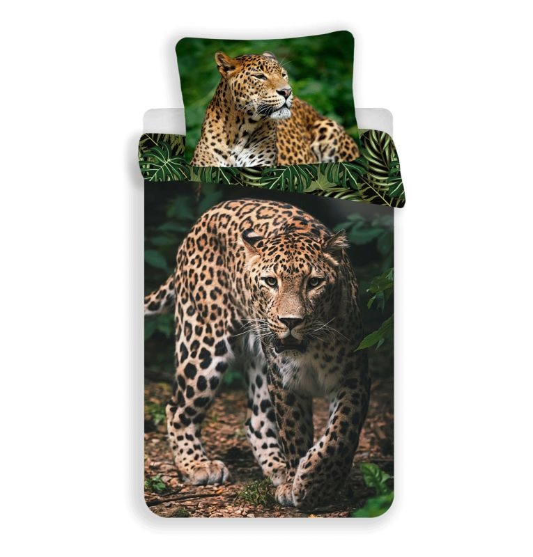 Obliečky Leopard Green