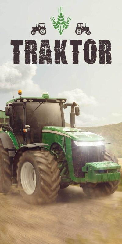 Osuška Traktor green