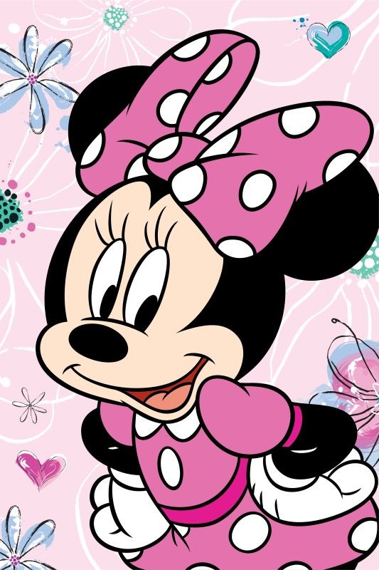 Plyšová deka Minnie Flowers 02 100/150