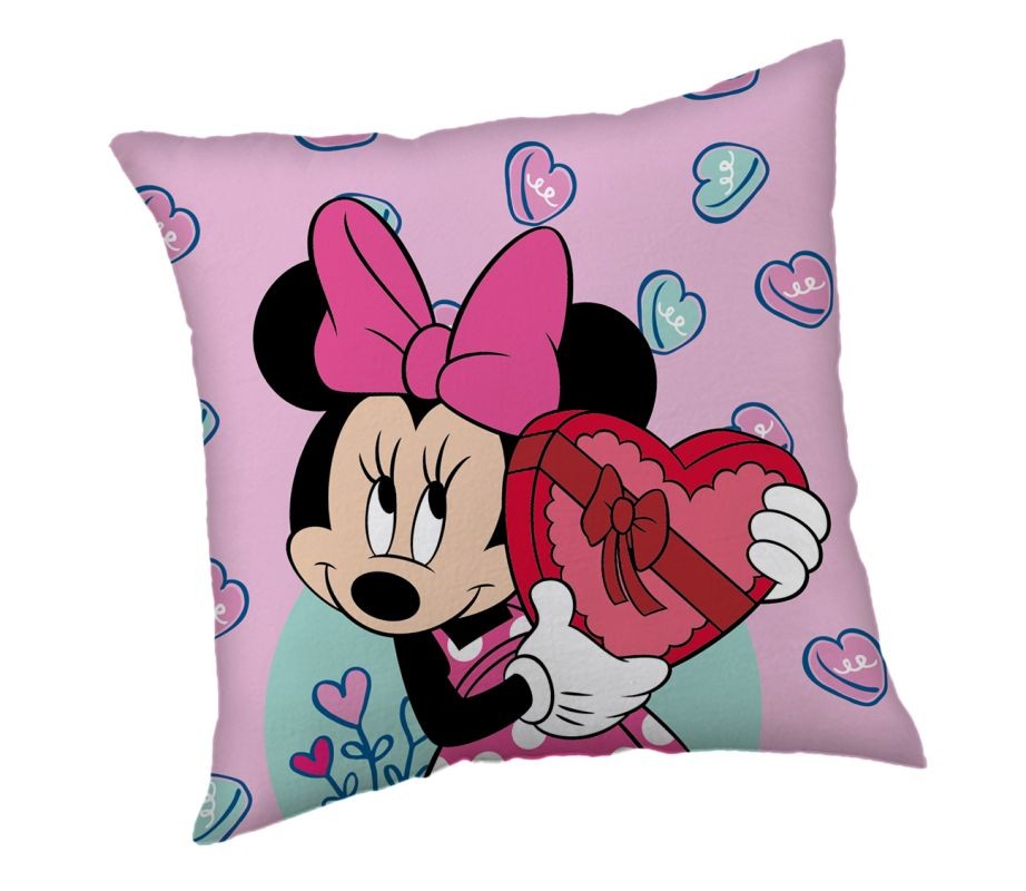 Plyšová obliečka na vankúšik Minnie Purple 40/40