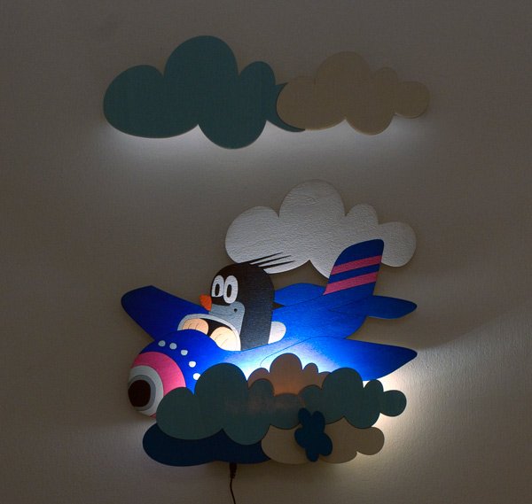 LED Lampička DoDo Krtko v lietadle