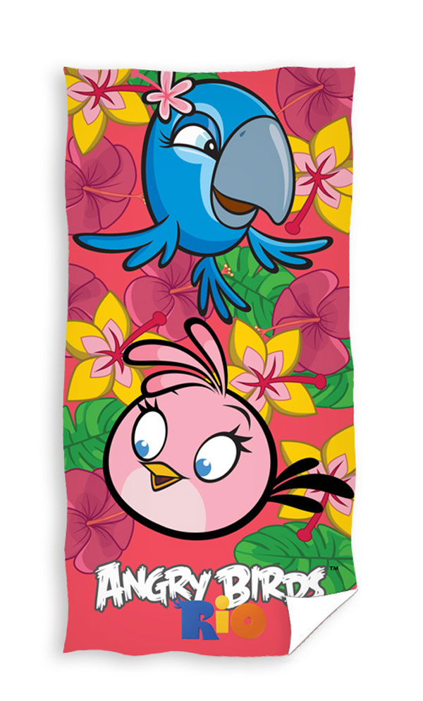 Osuška Angry Birds Rio ružová