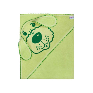 Dojčenská osuška psík zelená 100 cm