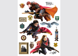 Nálepky na stenu Harry Potter Hermiona a Ron 