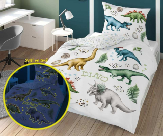 Svietiace obliečky Svet Dino