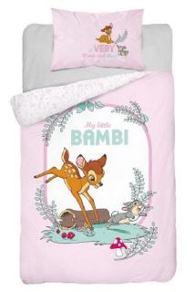 Obliečky do postieľky Little Bambi pink