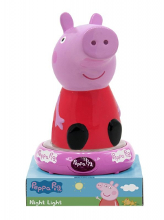 Nočná stolná LED lampička Peppa Pig 3D figúrka