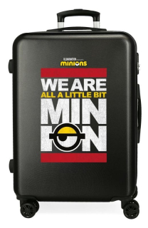 ABS Cestovný kufor Mimoni We Are Minion Black 68 cm