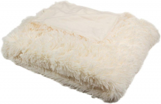 Luxusná deka s dlhým vlasom SMOTANOVÁ 150/200
