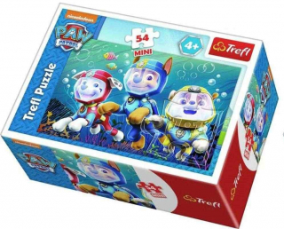Puzzle Veselá Patrola 54 dielikov Pod vodou