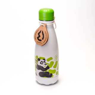 Detská nerezová Termo fľaša na pitie Panda 350 ml