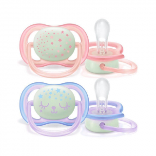Avent cumlík Ultra air Night pre dievčatko 2ks 0-6 m
