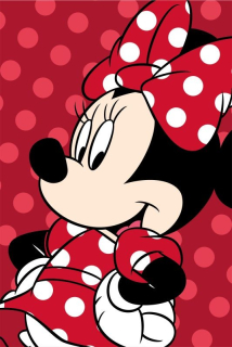 Plyšová deka Minnie Red 100/150