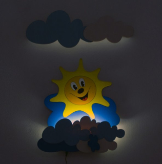 LED Lampička DoDo Slniečko s mráčiky