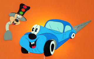 Lampička DoDo Auto farba modrá