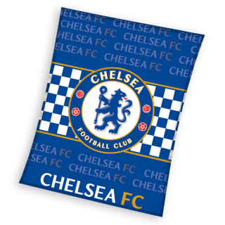 Fleece deka Chelsea nápisy 110/140 cm